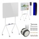 Ergo Office mobile dry erase board, horizontal orientation, white, single sided, with shelf, board dimensions 1190x790mm, ER-306