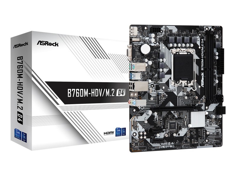 Asrock B760M-HDV/M.2 D4 Intel B760 LGA 1700 micro ATX