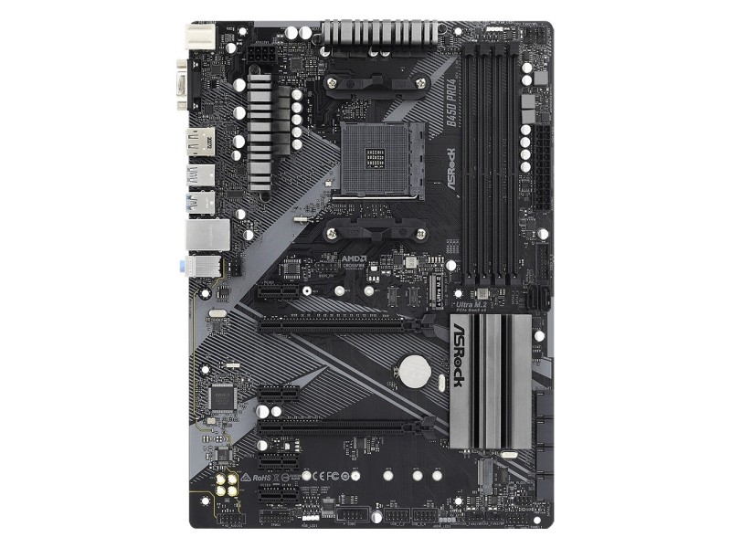 Asrock B450 Pro4 R2.0 Socket AM4 ATX AMD  B450
