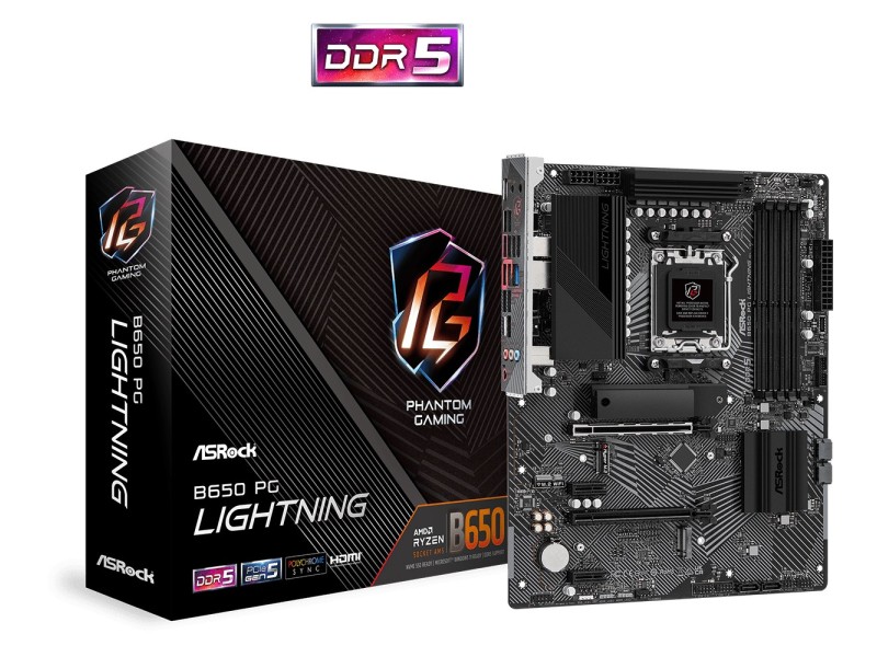 Asrock B650 PG Lightning AMD B650 Socket AM5 ATX