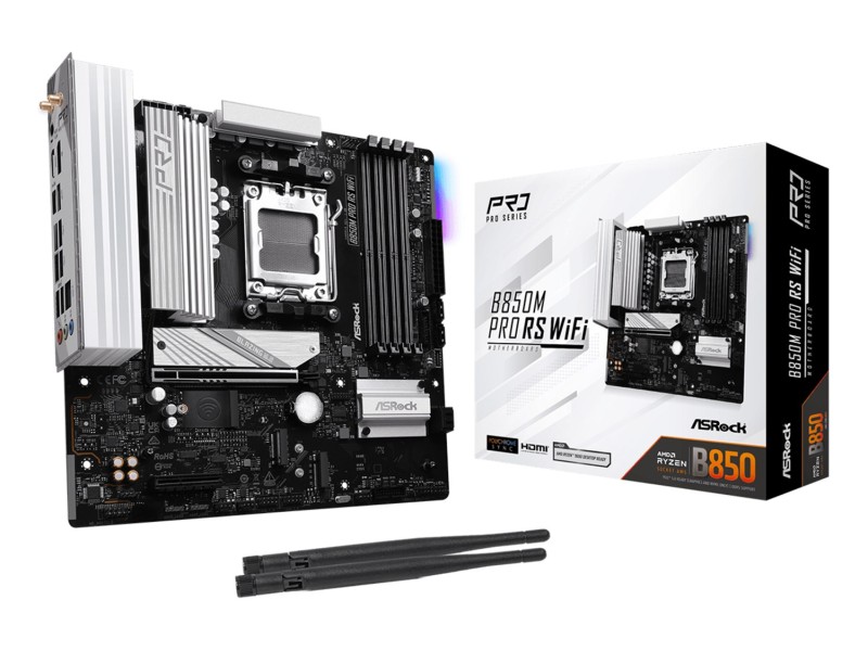 Asrock B850M Pro RS WiFi AMD B850 Socket AM5 micro ATX