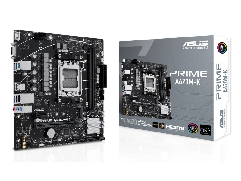 ASUS PRIME A620M-K AMD A620 Socket AM5 micro ATX