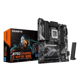 GIGABYTE B760 GAMING X WIFI6E GEN5 Motherboard - Supports 14th Gen. Intel Core CPUs, 8+1+1 phases VRM, up to 5600MHz DDR5, 3xPCIe 4.0 M.2, Wi-Fi 6E, 2.5 GbE LAN, USB 3.2 Gen 2