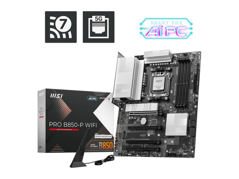 MSI PRO B850-P WIFI motherboard AMD B850 Socket AM5 ATX