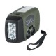 Fosco Emergency Emergency radio with light and power bank Green, Black