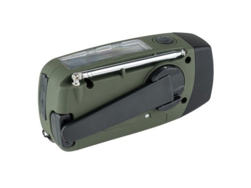 Fosco Emergency Emergency radio with light and power bank Green, Black