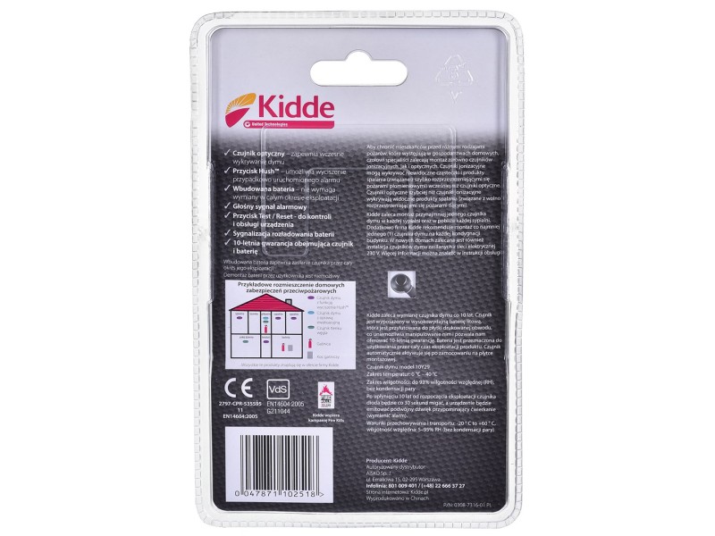 KIDDE 10Y29A smoke detector