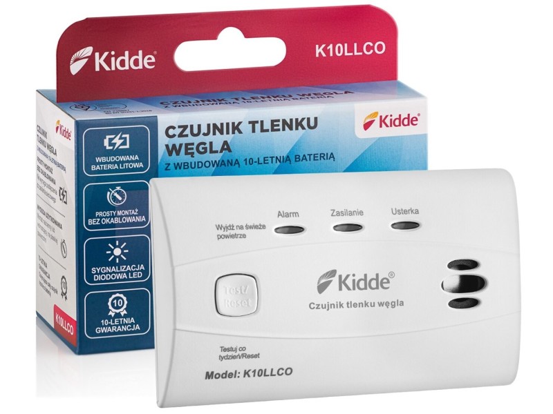 Smoke and carbon monoxide detector K10LLCO KIDDE