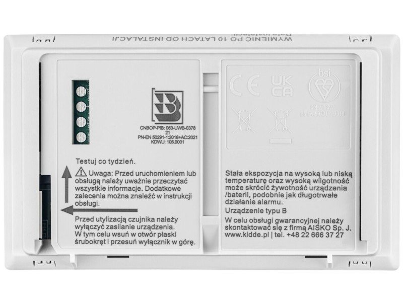 Smoke and carbon monoxide detector K10LLCO KIDDE