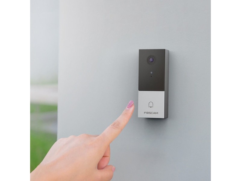 Foscam VD1 video intercom system 4 MP Black, Silver