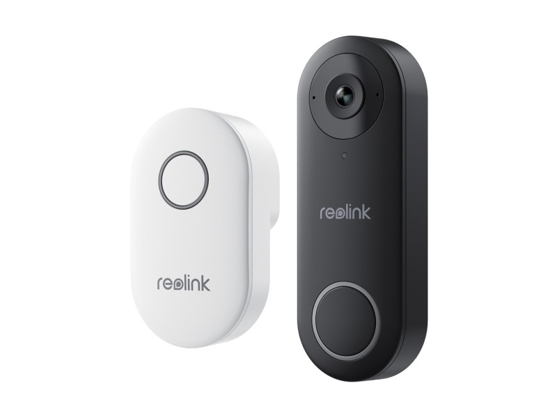 Reolink D340W - 5MP Video Doorbell with Chime, 2.4/5 GHz Wi-Fi, Person Detection, Two-Way Audio, Works with NVRs