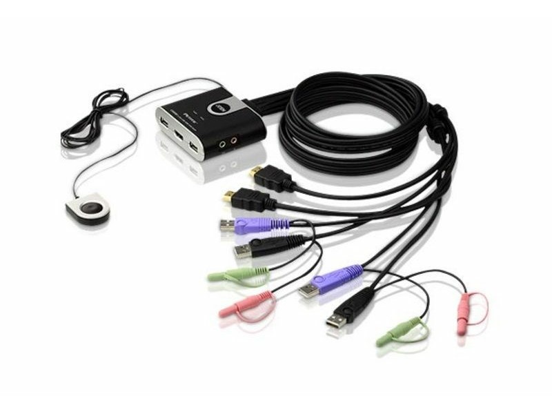 ATEN 2-Port USB HDMI KVM Switch with Audio