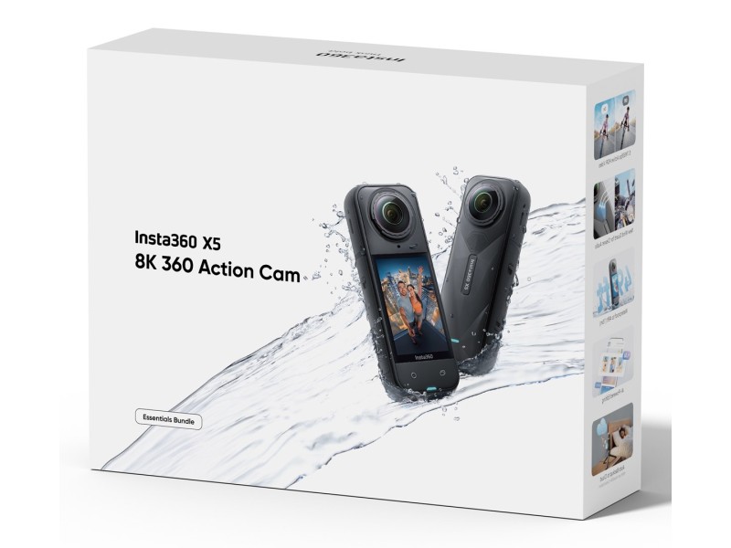 Insta360 X5 Bundle action sports camera 72 MP 8K Ultra HD 25.4 / 1.28 mm (1 / 1.28