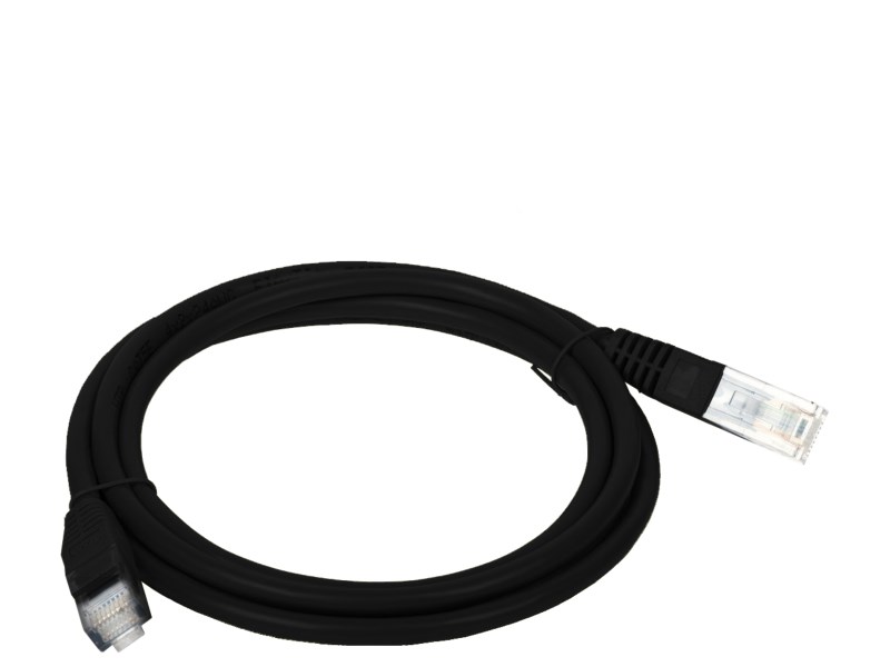 Alantec KKU5CZA3 networking cable Black 3 m Cat5e U/UTP (UTP)