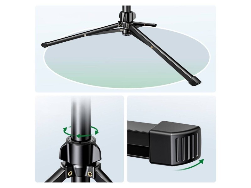 Ugreen selfie stick with stand and remote control LP680 1.8m (black)