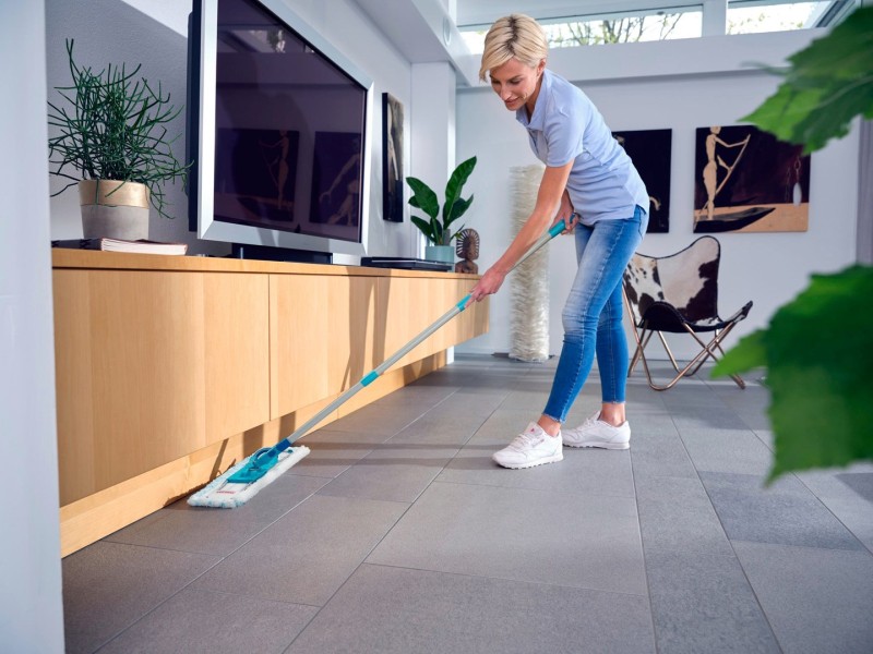 Leifheit 55092 mop Microfibre 8000 ml Dry&wet Microfiber Blue, Grey