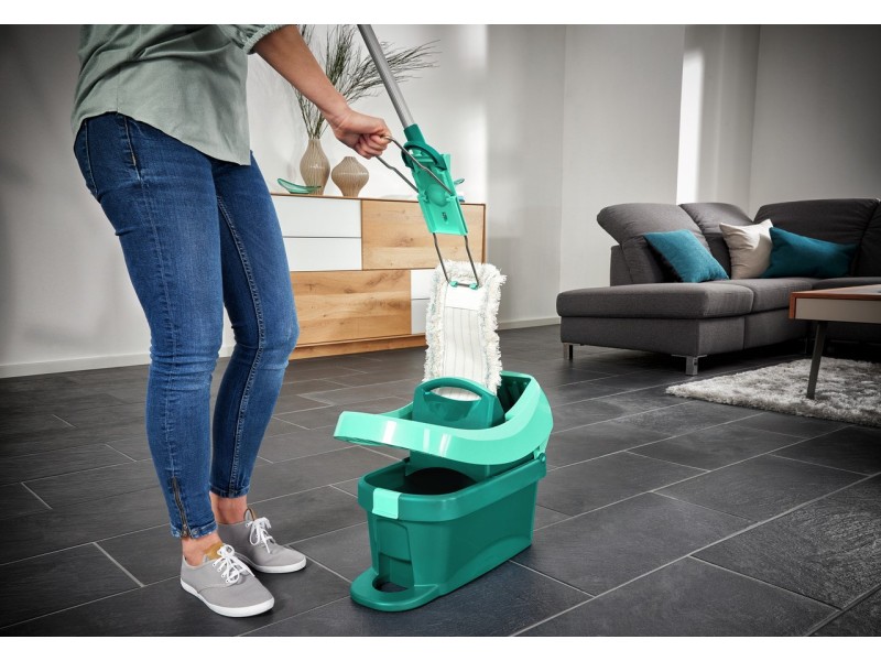 Leifheit Profi XL cotton plus mop Cotton/Fiber Grey, Turquoise, White