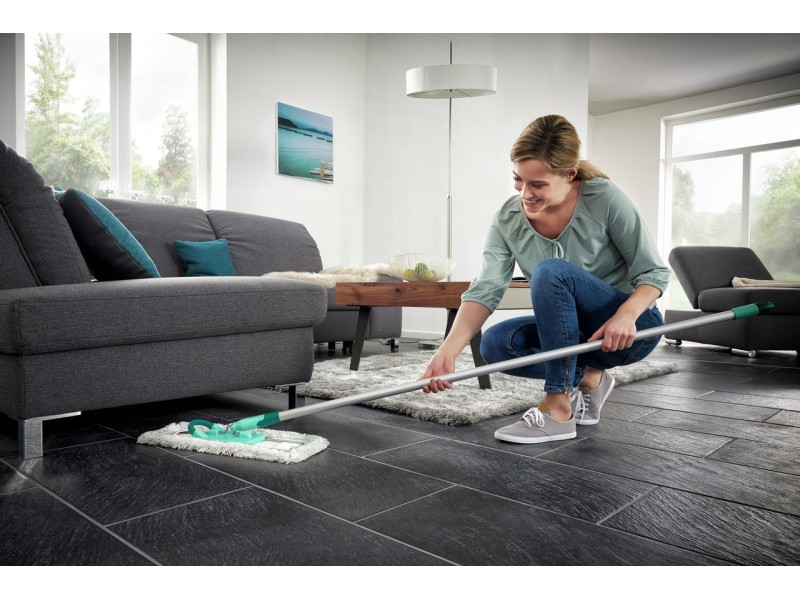 Leifheit Profi XL cotton plus mop Cotton/Fiber Grey, Turquoise, White