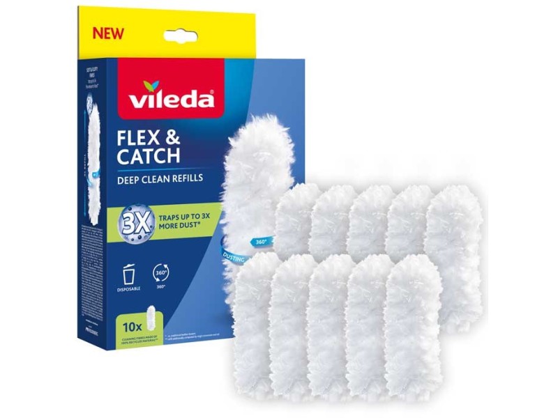 Vileda Flex&Catch dustpan refills, 10 pcs.