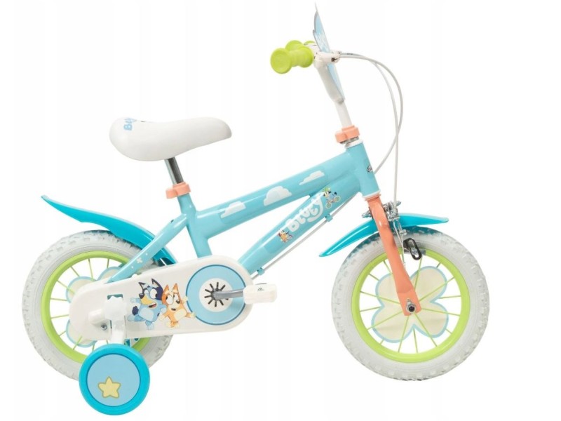 TOIMSA children's bicycle Bluey 12” Blue and lime blue