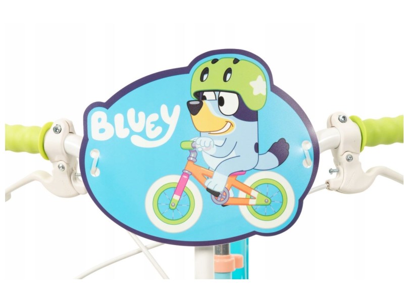 TOIMSA children's bicycle Bluey 12” Blue and lime blue