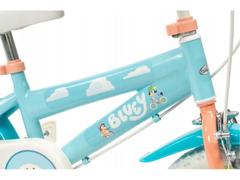 TOIMSA children's bicycle Bluey 12” Blue and lime blue