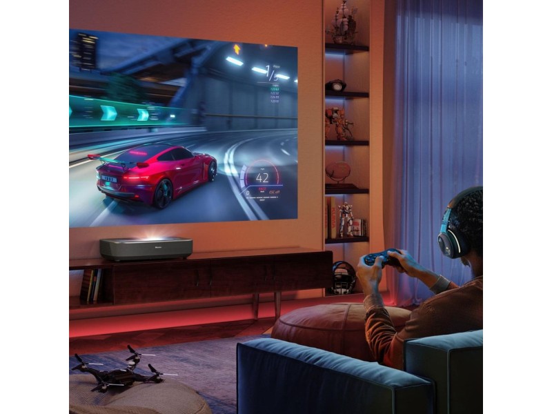 Hisense Laser TV PL2 Ultra short throw projector 2700 ANSI lumens DLP UHD 4K (3840x2160) 3D Black Hisense Laser TV PL2 Ultra short throw projector 2700 ANSI lumens DLP UHD 4K (3840x2160) 3D Black