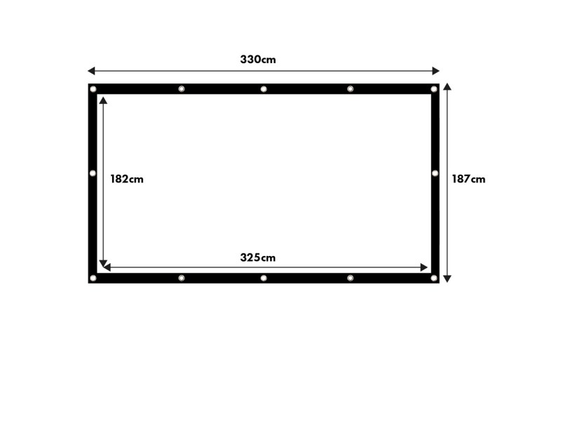 Maclean projection screen, 150