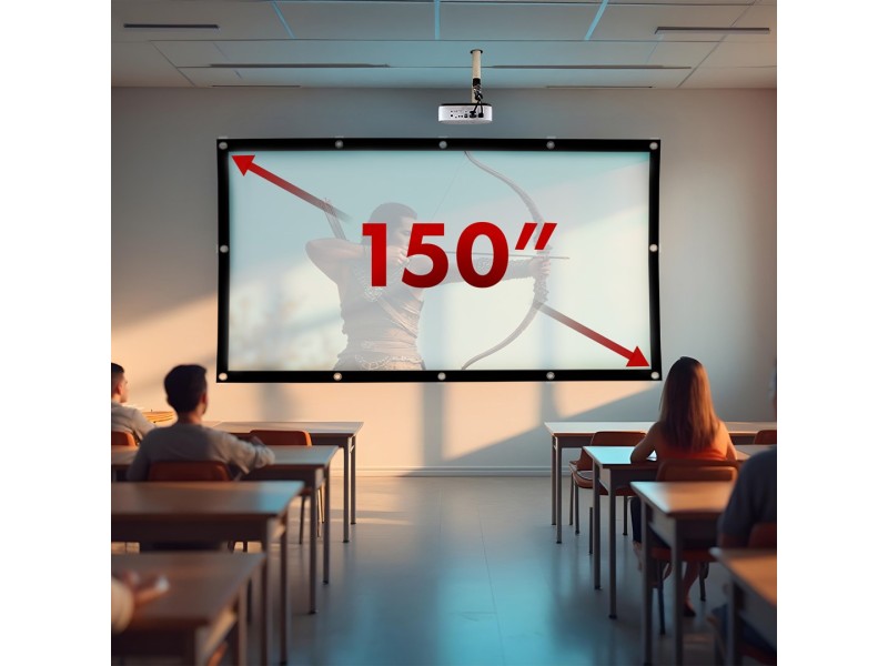 Maclean projection screen, 150