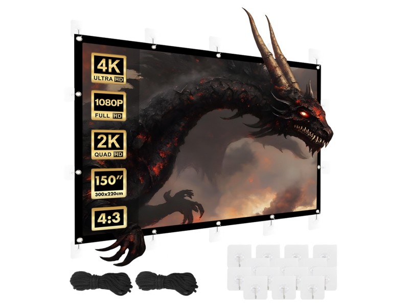 Maclean projection screen, 150