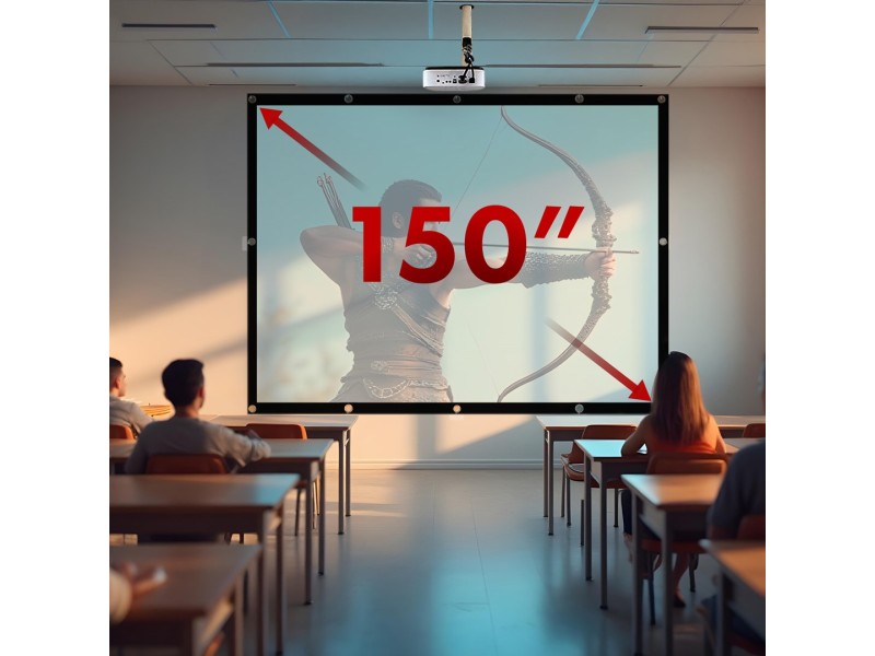 Maclean projection screen, 150