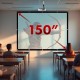 Maclean projection screen, 150