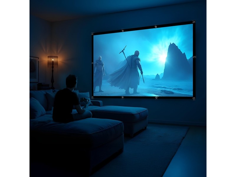 Maclean projection screen, 120