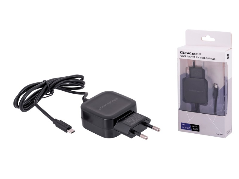 Qoltec 50189 mobile device charger Indoor Black