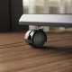 Stand / cart for TV Ergo-Office, max. load 50kg / 5kg shelf, max. VESA 600x400, built-in power strip, black, ER-304 B