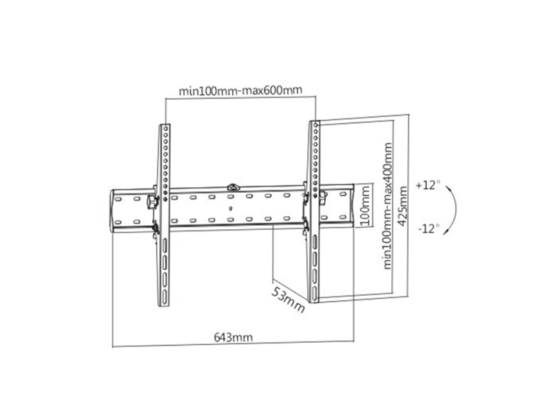 Gembird WM-70T-02 TV mount/stand 177.8 cm (70