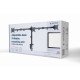Gembird MA-D3-01 Adjustable desk 3-display mounting arm (rotate, tilt, swivel), 17”-27”, up to 7 kg