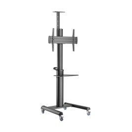 Gembird TVS-70T-02 Aluminum TV floor stand with caster wheels, 37