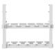 Maclean under-desk cable organizer, max. load 5kg, 2 levels, white, MC-104 W