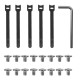 Maclean under-desk cable organizer, max. load 5kg, 2 levels, white, MC-104 W