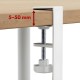 Maclean under-desk cable organizer, max. load 5kg, 2 levels, white, MC-104 W
