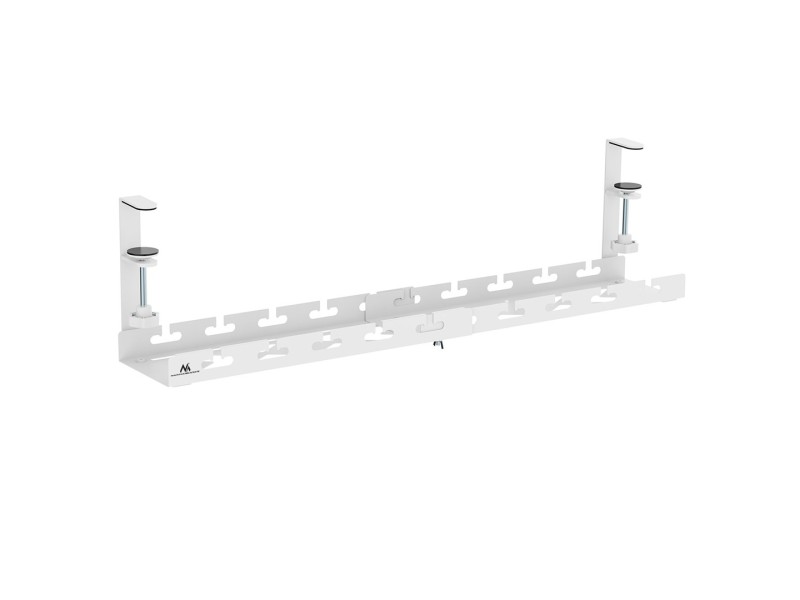 Maclean under-desk cable organizer, max. load 5kg, max. 728mm, white, MC-103 W