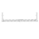 Maclean under-desk cable organizer, max. load 5kg, max. 728mm, white, MC-103 W