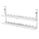 Maclean under-desk cable organizer, max. load 5kg, max. 728mm, 2 levels, white, MC-102 W