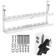 Maclean under-desk cable organizer, max. load 5kg, max. 728mm, 2 levels, white, MC-102 W