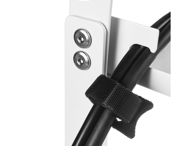 Maclean under-desk cable organizer, max. load 5kg, max. 728mm, 2 levels, white, MC-102 W