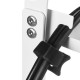 Maclean under-desk cable organizer, max. load 5kg, max. 728mm, 2 levels, white, MC-102 W