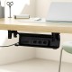 Maclean under-desk cable/extension organizer, max. load 5kg, black, MC-106 B