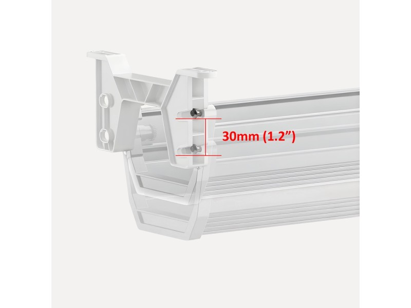 Maclean under-desk cable/extension organizer, max. load 5kg, white, MC-106 W