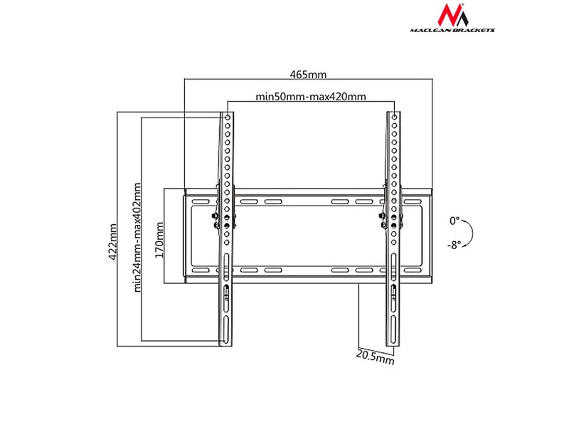 Maclean MC-774 TV stand 32-55
